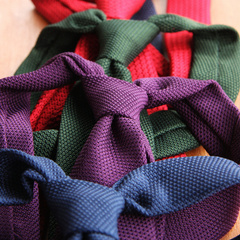 3x Plain Grenadine Ties - Colors Selectable