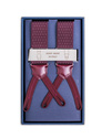 Burgundy and White Dots Elastic Braces