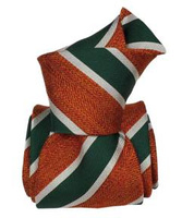Classic Silk Tie - Regimental Orange