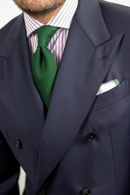 Grenadine Garza Fina Tie - Bottle Green