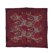 Poszetka Natural Blend - Burgundowa PoW Paisley