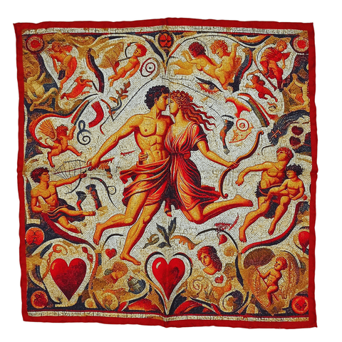 Silk Pocket Square - Love