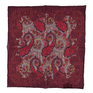 Poszetka Natural Blend - Burgundowa PoW Paisley
