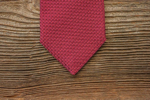 Grenadine Garza Grossa Tie - Burgundy