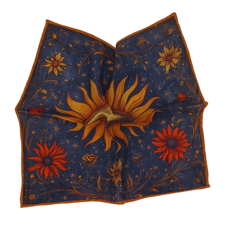 Wool Pocket Square - Sunflower
