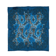 Poszetka Natural Blend - Niebieska PoW Paisley