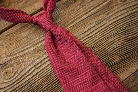 Grenadine Garza Grossa Tie - Burgundy