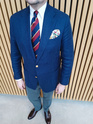 Classic Regimental Silk Tie - Maroon and Navy Blue