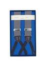 Gray Micro Herring-Bone Jacquard Silk Braces