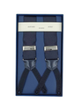 Silk Tuxedo Braces - Black 
