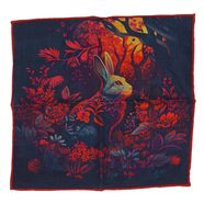 Wool Pocket Square - Rabbit