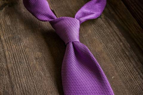 Krawat z Grenadyny Fina - Liliowy
